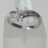 LADIES 9CT DIAMOND RING 2.1GMS Ring Size N / 7 US